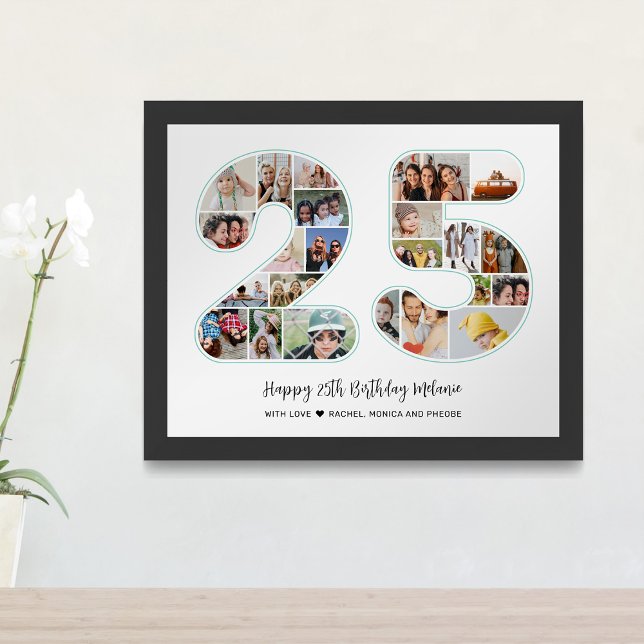 Geburtstagsfeier 25. FotoCollage Poster (Von Creator hochgeladen)