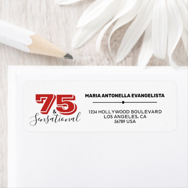 Geburtstagsfeier 75 & SENSATIONAL Label (Insitu)