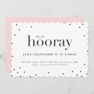 Geburtstagsfeier am Sip-Sip-Hooray Einladung