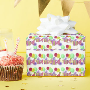 Geburtstagsfeier Ballons Geschenkpapier