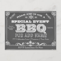 Geburtstagsfeier | BBQ | Vintage-Schultafel