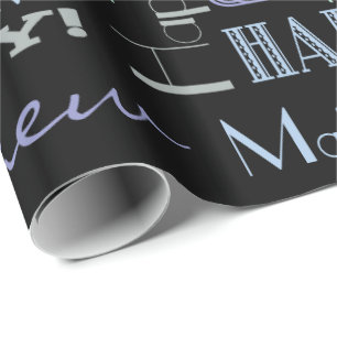 Geburtstagsfeier! Cooler Individuelle Name und Alt Geschenkpapier