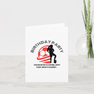 Geburtstagsfeier der Football-Girl, Geschenk des F Einladung