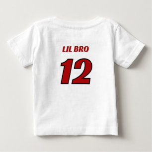 Geburtstagsfeier der Lil Bro Red Race Car Crew Baby T-shirt