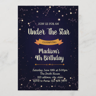 Geburtstagsfeier der Nacht Einladung