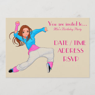 Geburtstagsfeier der Tanzhupe Einladung