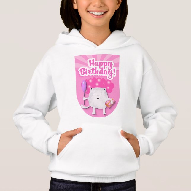 Geburtstagsfeier-Design Hoodie (Vorderseite)