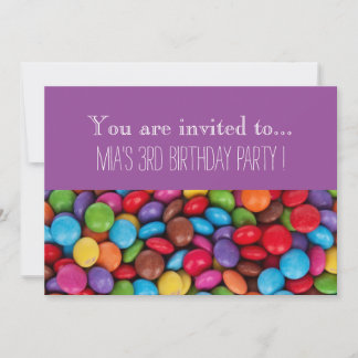 Geburtstagsfeier eines Süßschokoladen-Kindes Einladung