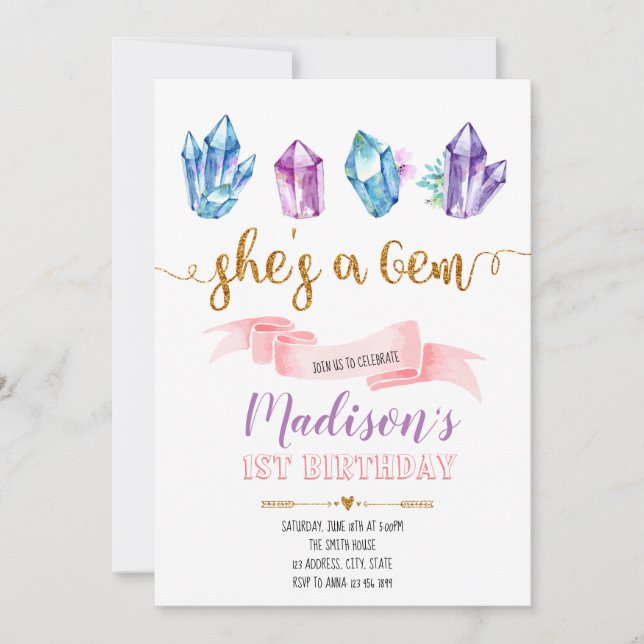 Geburtstagsfeier Einladung (Vorderseite)