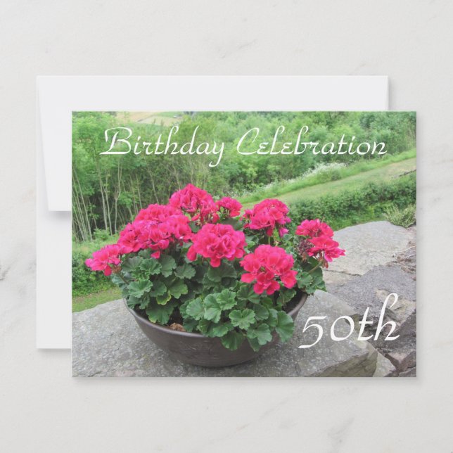 Geburtstagsfeier Einladung (Vorderseite)