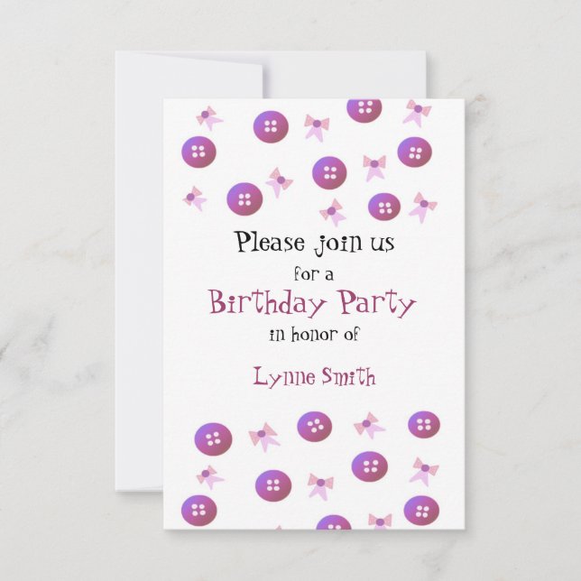 Geburtstagsfeier Einladung (Vorderseite)