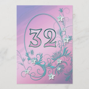 Geburtstagsfeier Einladung 32 Jahre alt