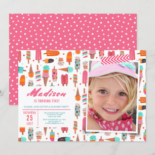 Geburtstagsfeier   Eis Sommer   Einladungen