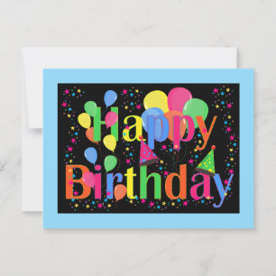 Geburtstagsfeier. Es ist Zeit für Party! Postkarte