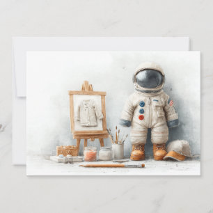 Geburtstagsfeier für Baby-Astronaut zum 1. Geburts Einladung