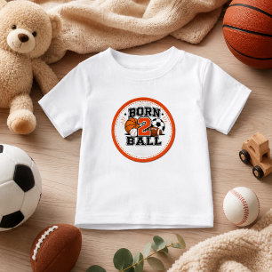 Geburtstagsfeier für einen Sportjungen zum 2. Gebu Baby T-shirt