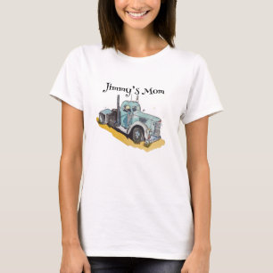 Geburtstagsfeier für Jungen Blaues Sattelzugmaschi T-Shirt