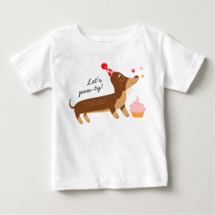 Geburtstagsfeier für Mädchen - Lass uns feiern, sü Baby T-shirt