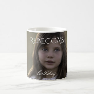 Geburtstagsfeier für personalisiertes Foto Kaffeetasse