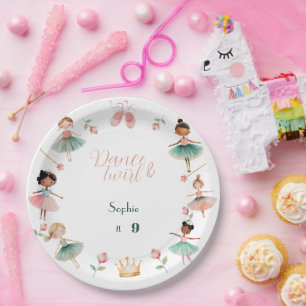 Geburtstagsfeier für Tanz & Twirl Pappteller