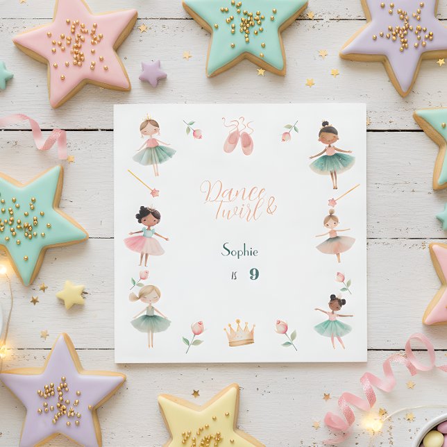 Geburtstagsfeier für Tanz & Twirl Serviette (Von Creator hochgeladen)