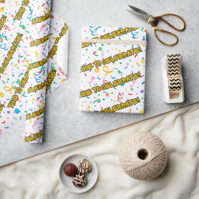 Geburtstagsfeier Geschenkpapier (Kunsthandwerk)