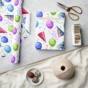 Geburtstagsfeier  geschenkpapier