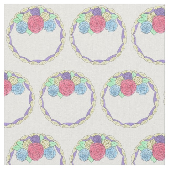 Geburtstagsfeier Hochzeit Cake Zuckerguss Rose Stoff (Nahaufnahme)