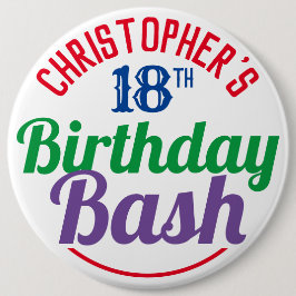 Geburtstagsfeier im Alter von 18 Jahren Button