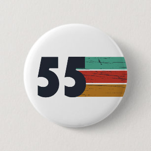 Geburtstagsfeier im Jahrgang 1955 Button