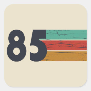 Geburtstagsfeier im Jahrgang 1985 Quadratischer Aufkleber