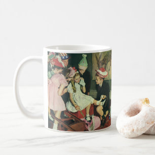 Geburtstagsfeier im Vintage-Stil, Schwanz an den E Tasse
