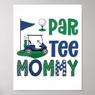 Geburtstagsfeier Mama Golf Liebhaber Familie Mat Poster