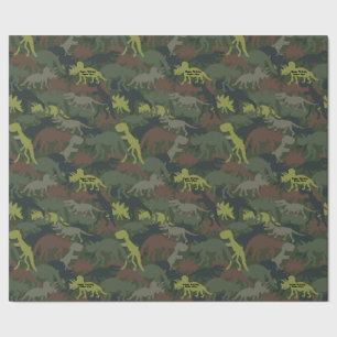 Geburtstagsfeier mit maßgeschneiderter Dinosaurier Geschenkpapier