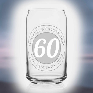 Geburtstagsfeier mit Name, Alter & Geburtstag Dosenglas