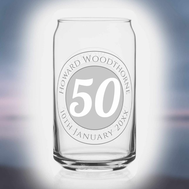 Geburtstagsfeier mit Name, Alter & Geburtstag Dosenglas (Von Creator hochgeladen)