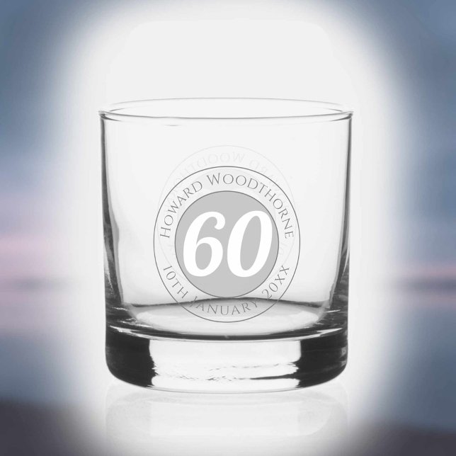 Geburtstagsfeier mit Name, Alter & Geburtstag Whiskyglas (Von Creator hochgeladen)