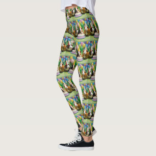 Geburtstagsfeier mit Party-Meerschweinchen, Leggings