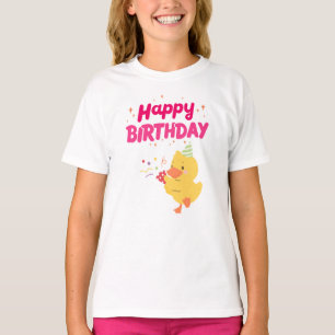 GEBURTSTAGSFEIER Niedliche Kawaii-Küken-Baby-Hühnc T-Shirt