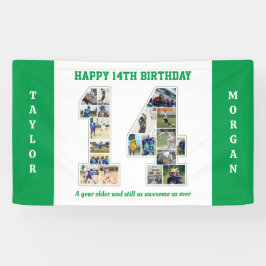 Geburtstagsfeier Nr. 14 FotoCollage Banner