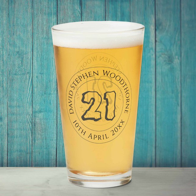 Geburtstagsfeier Personalisiert Glas (Von Creator hochgeladen)