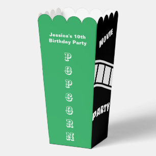 Geburtstagsfeier Snack Film Nacht Grüne Popcorn Geschenkschachtel