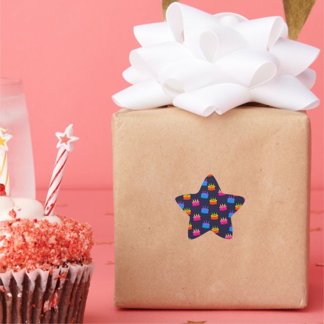 Geburtstagsfeier Stern-Aufkleber (Party)