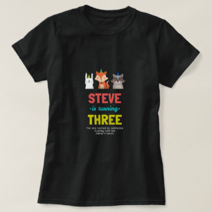 Geburtstagsfeier Süße Tiere Geburtstagskarte T-Shirt