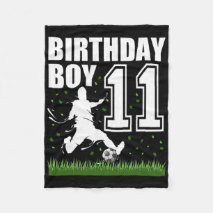 Geburtstagsfeier-Thema 11-jähriger Fußball 11. Ges Fleecedecke