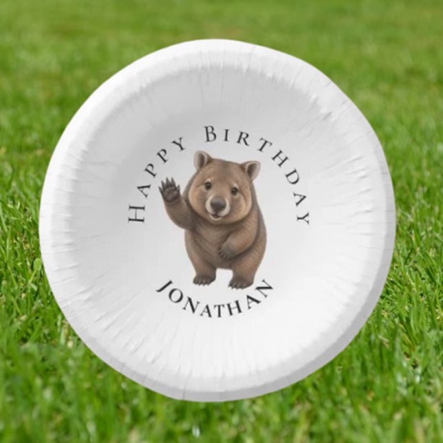 Geburtstagsfeier Wombat Pappteller ( turning every table into a tiny Australian wonderland.)