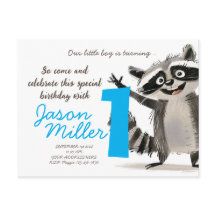 Geburtstagsfeier zum Thema Racoon für das 1. Leben