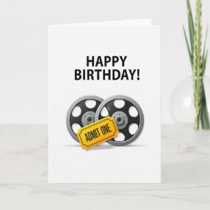 Geburtstagsfilmspule Karte