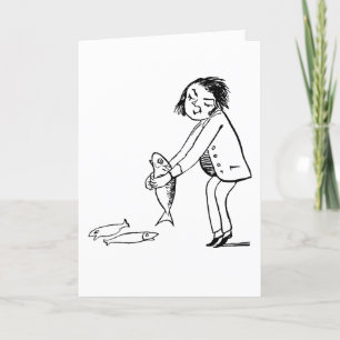 GEBURTSTAGSFISCHE, FUNNY-GEBURTSTAGSKARTEN FEIERTAGSKARTE