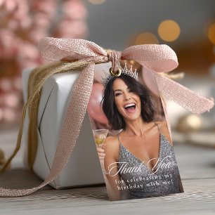 Geburtstagsfoto Danke für die Feier Geschenkanhänger